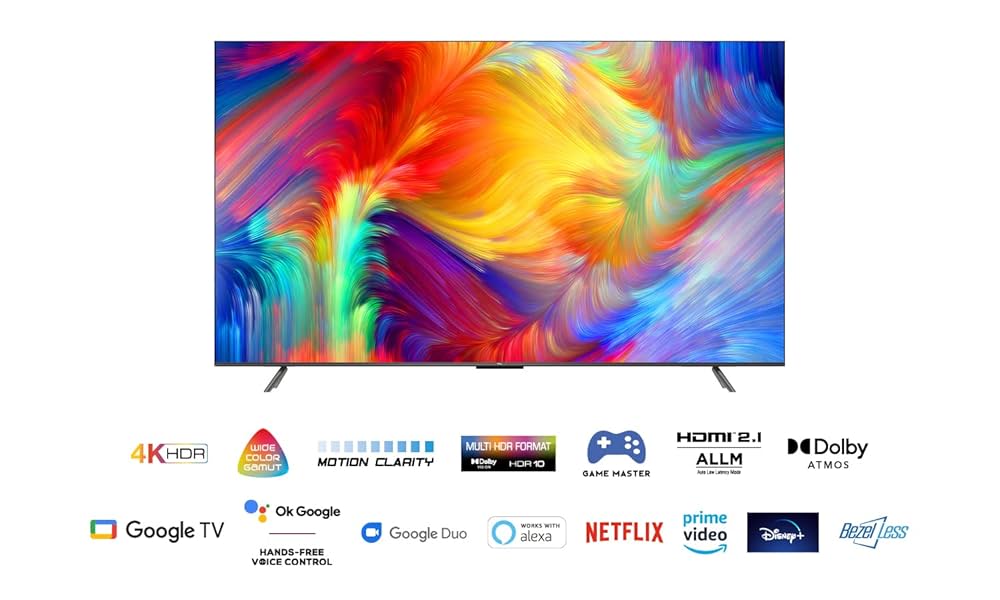 【M.M】【美品】TCL 75インチ 4K Google TV TCL 再生品 75V型 4K Google TV 120Hz DLG 液晶テレビ FreeSync